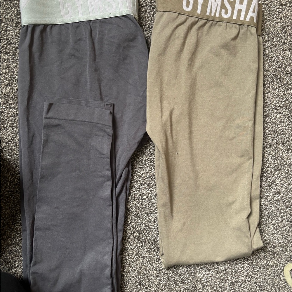 GymsharkLeggings in Gray and Tan TAKE BOTH FOR PRICE